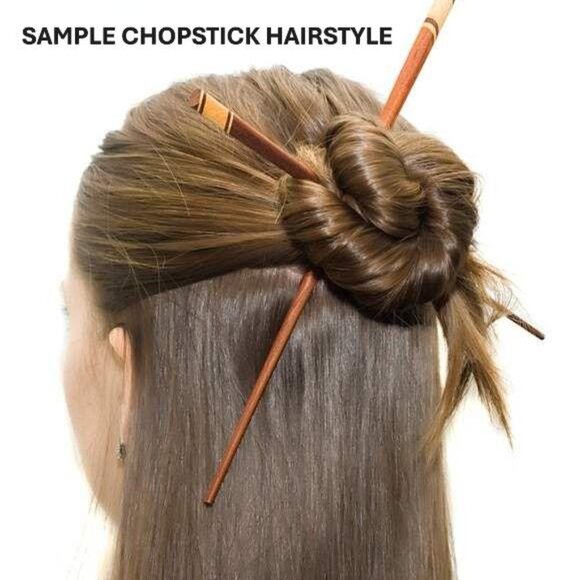 Chopsticks - set of 2 - Pier One & Japan - floral - hair sticks - Picture 6 of 6